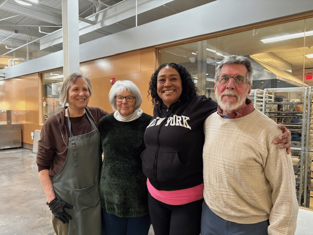 four people happy to help serve for labre ministry